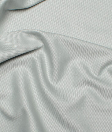 Italian Channel Men's Terry Rayon  Structured  Unstitched Suiting Fabric (Mint Green)