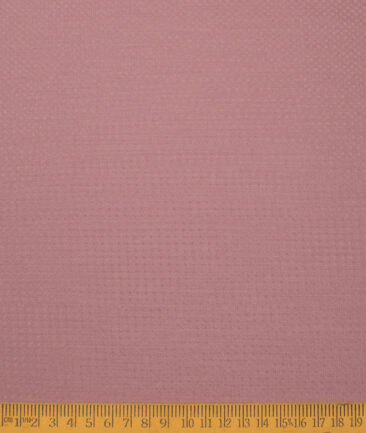 Godstra Men's Terry Rayon  Structured  Unstitched Suiting Fabric (Rose Pink)