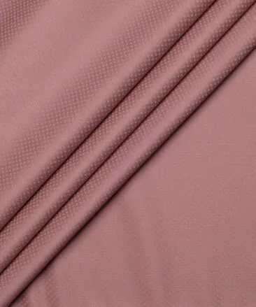 Godstra Men's Terry Rayon  Structured  Unstitched Suiting Fabric (Rose Pink)