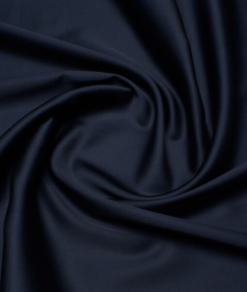 Luthai Men's  Cotton Solids  Unstitched Shirting Fabric (Dark Royal Blue)
