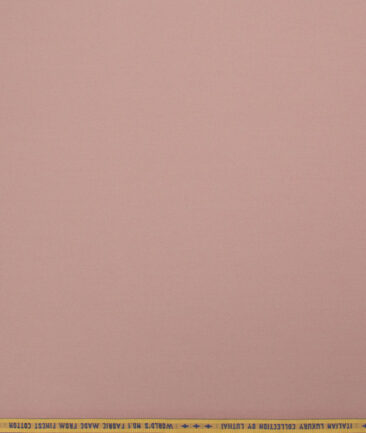 Luthai Men's  Cotton Solids  Unstitched Shirting Fabric (Orchid Pink)