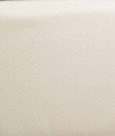 Luthai Men's  Supima Cotton Structured  Unstitched Shirting Fabric (Cream)
