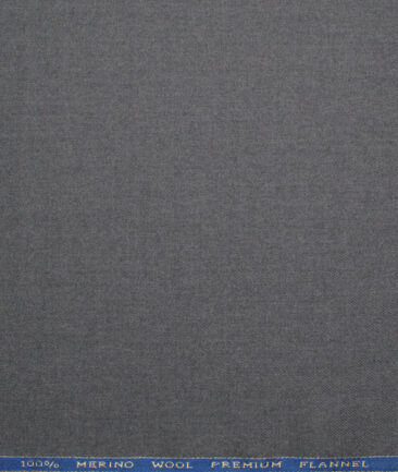 OCM Men's 100% Wool  Solids  Unstitched Tweed Fabric for Jacket & Blazer  (Grey)