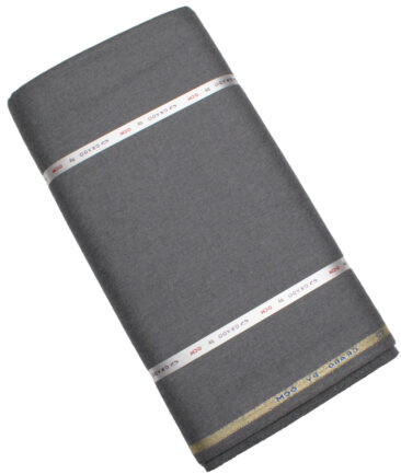 OCM Men's 100% Wool  Solids  Unstitched Tweed Fabric for Jacket & Blazer  (Grey)