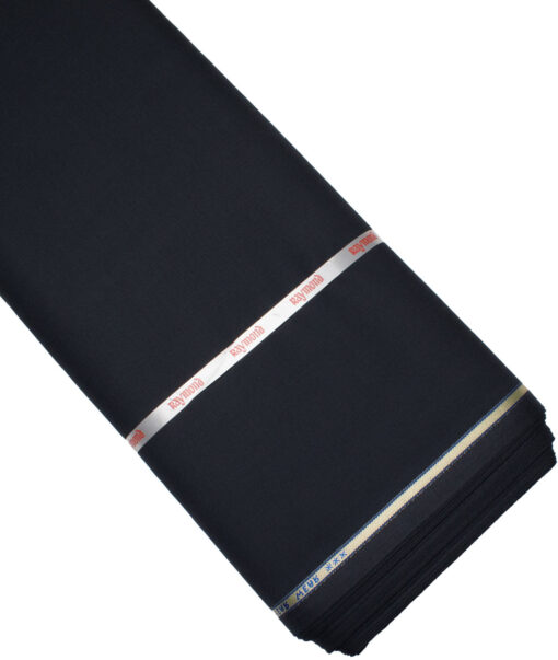 Raymond Men's 45% Wool Super 120's Solids  Unstitched Suiting Fabric (Dark Navy Blue)