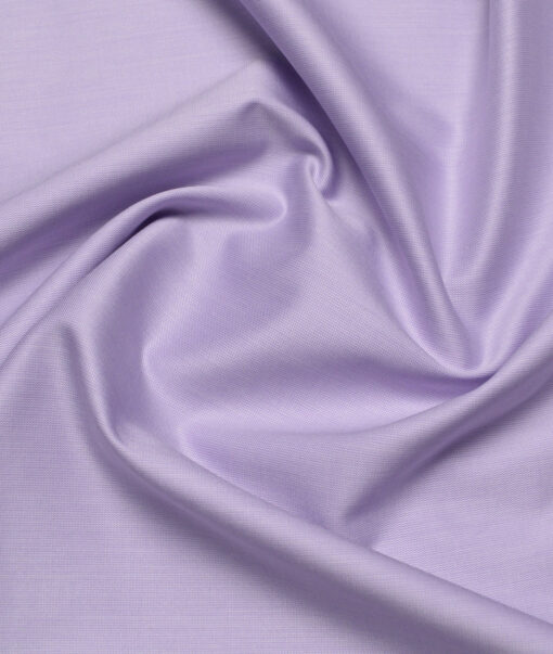 Soktas Men's 120/2 Giza Cotton Structured  Unstitched Shirting Fabric (Light Purple) - Image 3