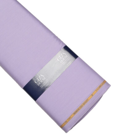 Soktas Men's 120/2 Giza Cotton Structured  Unstitched Shirting Fabric (Light Purple) - Image 5