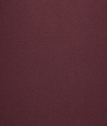 Luigi Bernardo Italy Men's Terry Rayon  Solids  Unstitched Stretchable Suiting Fabric (Wine)