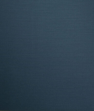 Luigi Bernardo Italy Men's Terry Rayon  Self Design  Unstitched Suiting Fabric (Dark Peacock Blue)