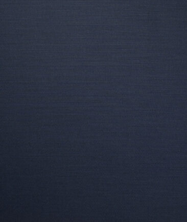 Luigi Bernardo Italy Men's Terry Rayon  Self Design  Unstitched Suiting Fabric (Dark Royal Blue)