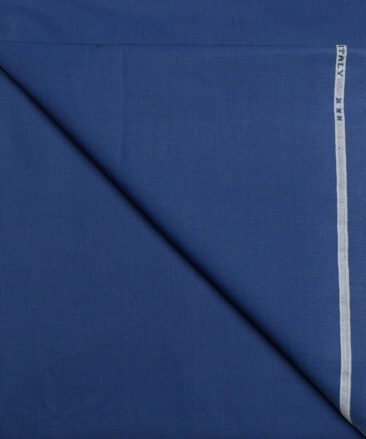 J.hampstead Men's  Giza Cotton Self Design  Unstitched Shirt Fabric (Royal Blue)