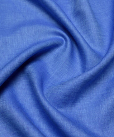 Arvind  70 LEA Irish Linen Self Design  Unstitched Shirt or Kurta Fabric (Light Slate Blue)