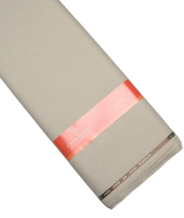 J.hampstead Men's Poly Viscose  Checks  Unstitched Suiting Fabric (Beige)