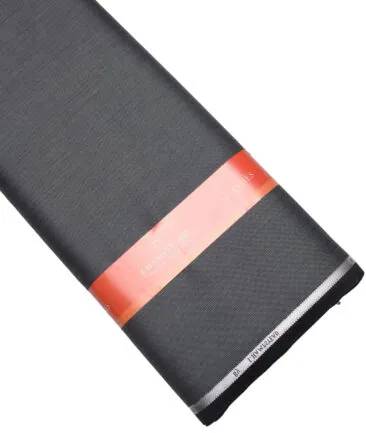 J.hampstead Men's Poly Viscose  Strucutred  Unstitched Suiting Fabric (Blackish Grey)