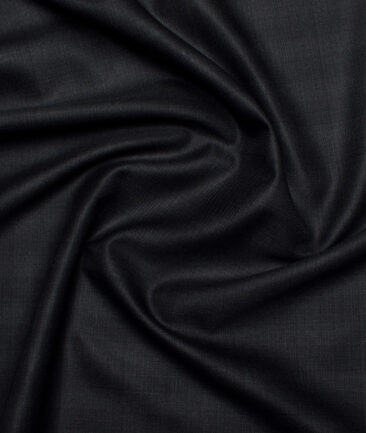J.hampstead Men's Poly Viscose  Checks  Unstitched Stretchable Suiting Fabric (Blackish Grey)