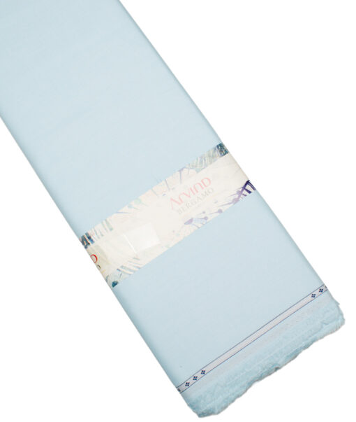 Arvind  Cotton Structured Shirting Fabric (Arctic Blue)