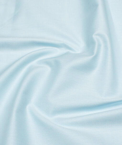 Arvind  Cotton Structured Shirting Fabric (Arctic Blue)