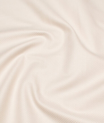 Arvind  Cotton Structured Shirting Fabric (Dairy Cream)