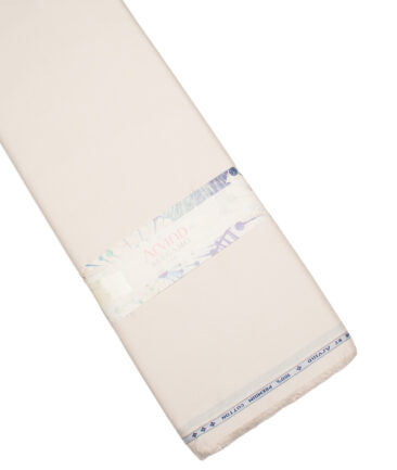 Arvind  Cotton Structured Shirting Fabric (Dairy Cream)