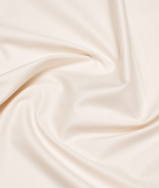 Arvind  Cotton Structured Shirting Fabric (Dairy Cream)