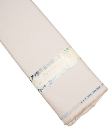 Arvind  Cotton Structured Shirting Fabric (Dairy Cream)