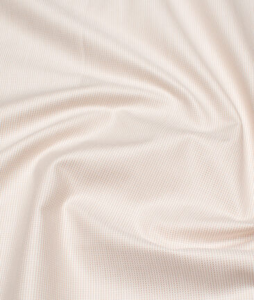 Arvind  Cotton Structured Shirting Fabric (Dairy Cream)