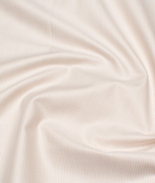 Arvind  Cotton Structured Shirting Fabric (Dairy Cream)
