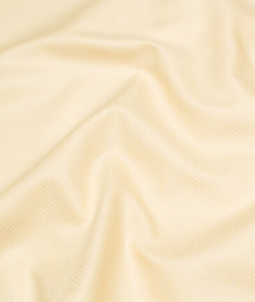 Arvind  Cotton Structured Shirting Fabric (Lemon Yellow)
