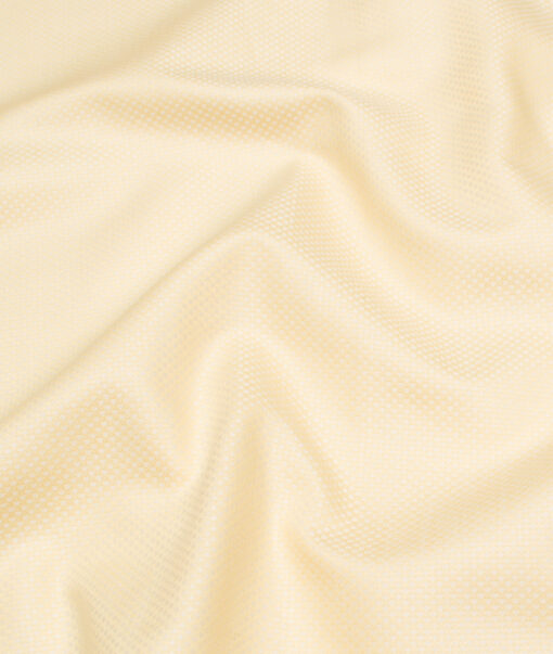 Arvind  Cotton Structured Shirting Fabric (Lemon Yellow)
