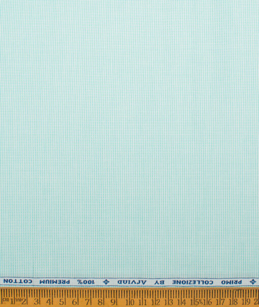 Arvind  Cotton Structured Shirting Fabric (Light Aqua Green)