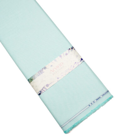 Arvind  Cotton Structured Shirting Fabric (Light Aqua Green)