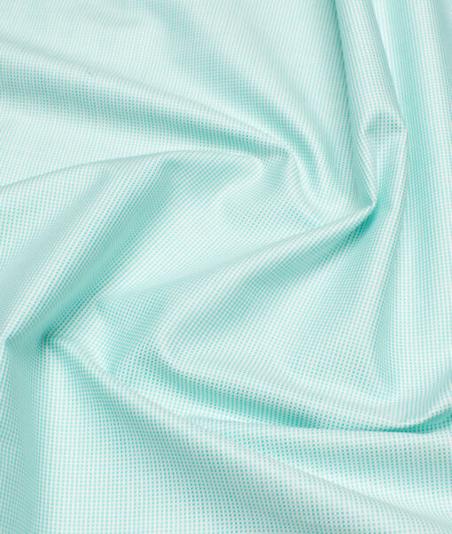 Arvind  Cotton Structured Shirting Fabric (Light Aqua Green)