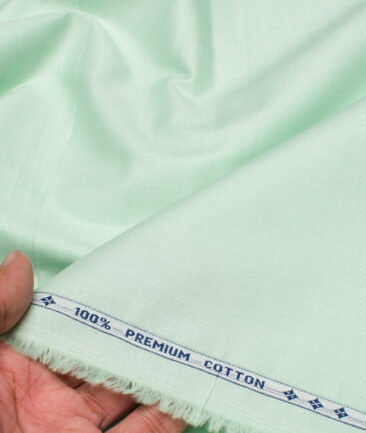 Arvind  Cotton Structured Shirting Fabric (Light Green)