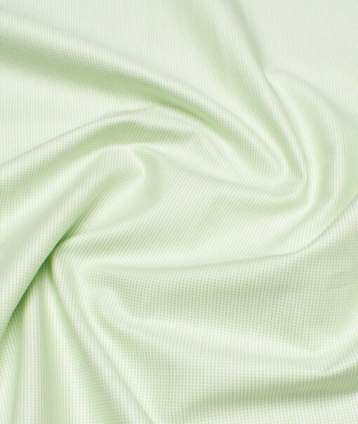 Arvind  Cotton Structured Shirting Fabric (Light Green)