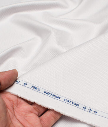 Arvind  Cotton Structured Shirting Fabric (Light Grey)
