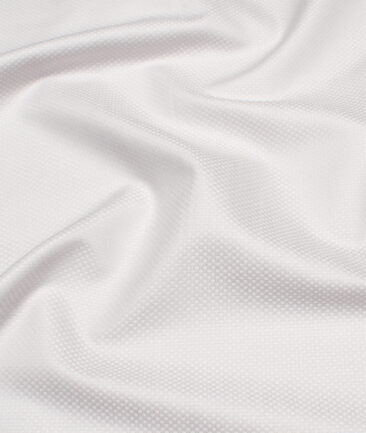 Arvind  Cotton Structured Shirting Fabric (Light Grey)
