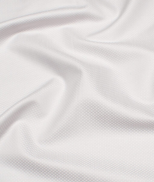 Arvind  Cotton Structured Shirting Fabric (Light Grey)