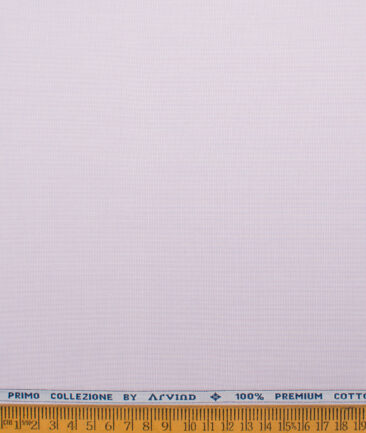 Arvind  Cotton Structured Shirting Fabric (Lavander Purple)
