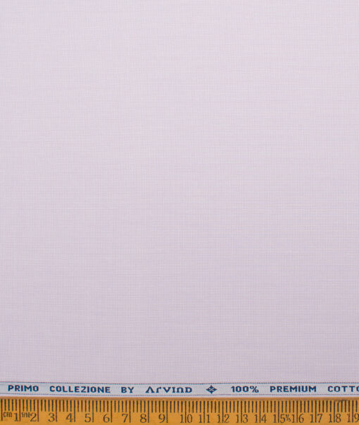 Arvind  Cotton Structured Shirting Fabric (Lavander Purple)