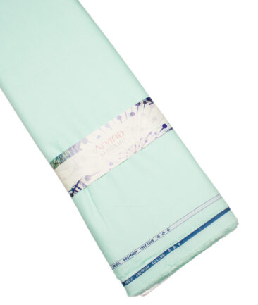 Arvind  Cotton Structured Shirting Fabric (Mint Green)