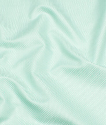Arvind  Cotton Structured Shirting Fabric (Mint Green)