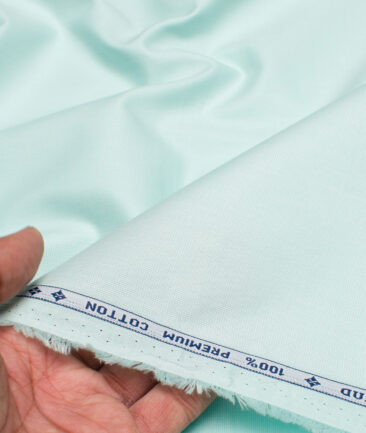 Arvind  Cotton Structured Shirting Fabric (Mint Green)