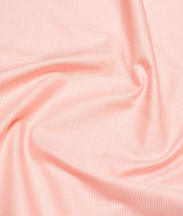 Arvind  Cotton Structured Shirting Fabric (Orange)