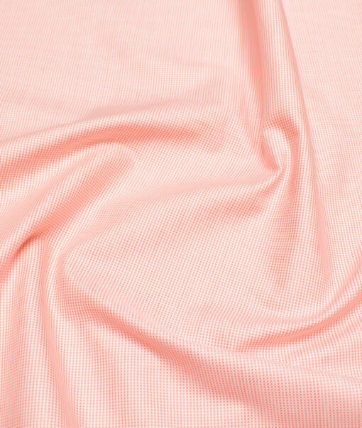 Arvind  Cotton Structured Shirting Fabric (Orange)