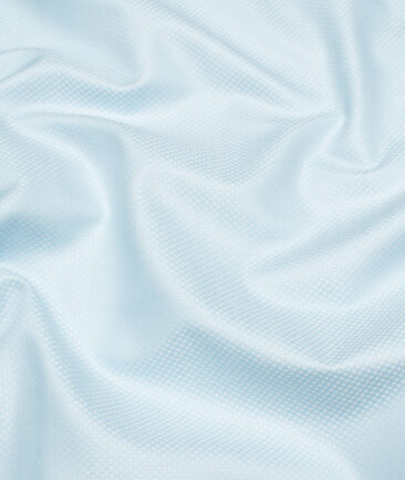 Arvind  Cotton Structured Shirting Fabric (Pale Skyblue)