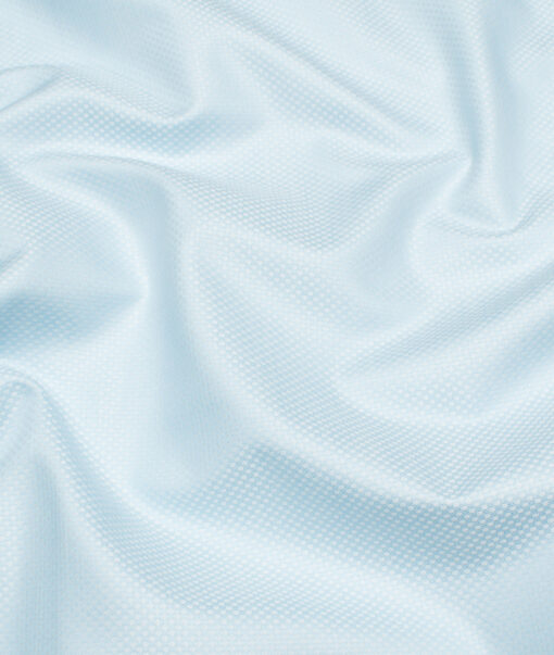 Arvind  Cotton Structured Shirting Fabric (Pale Skyblue)