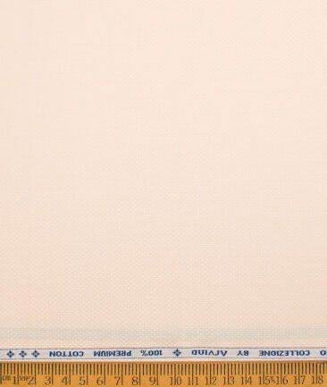 Arvind  Cotton Structured Shirting Fabric (Peach)