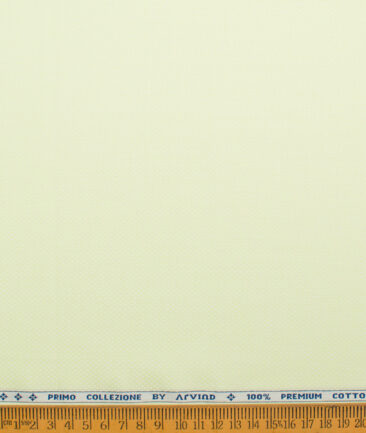Arvind  Cotton Structured Shirting Fabric (Pear Green)