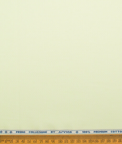 Arvind  Cotton Structured Shirting Fabric (Pear Green)