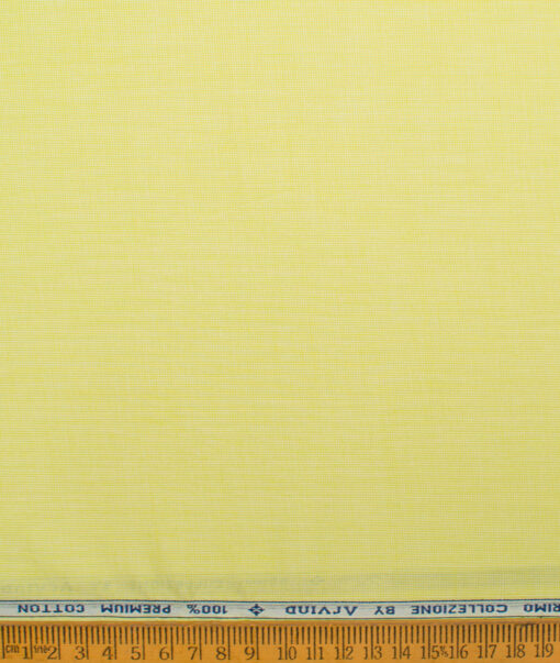 Arvind  Cotton Structured Shirting Fabric (Pear Green)